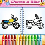 Cute Bike Coloring Book