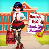 Dotted Girl Back To School