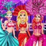 Princess as Los Vegas Showgirls